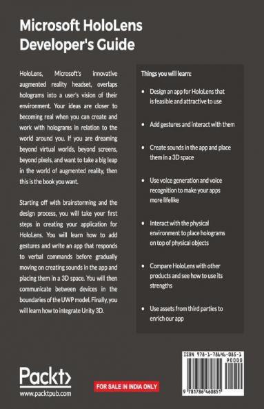 Microsoft HoloLens Developer's Guide: A Complete Guide to HoloLens Application Development