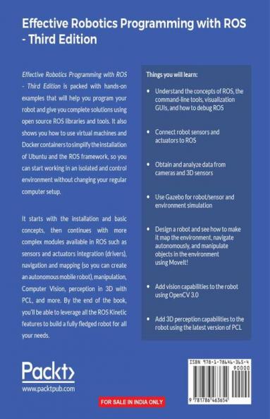 Effective Robotics Programming with ROS - Third Edition
