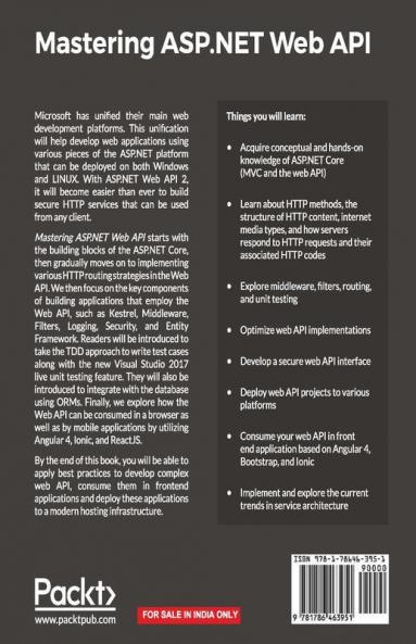 Mastering ASP.NET Web API