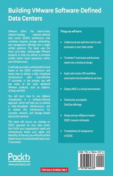 Building VMware Software-Defined Data Centers