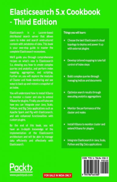 Elasticsearch 5.x Cookbook - Third Edition