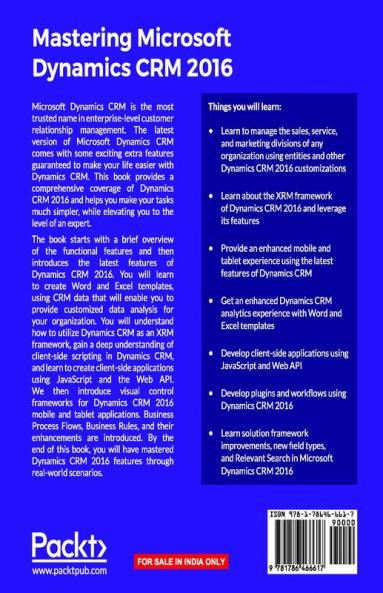 Mastering Microsoft Dynamics CRM 2016