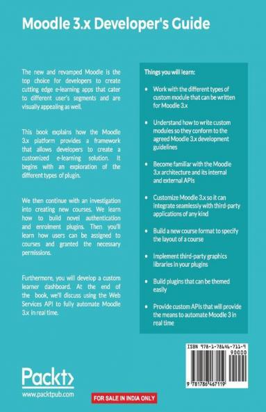 Moodle 3.x Developer's Guide