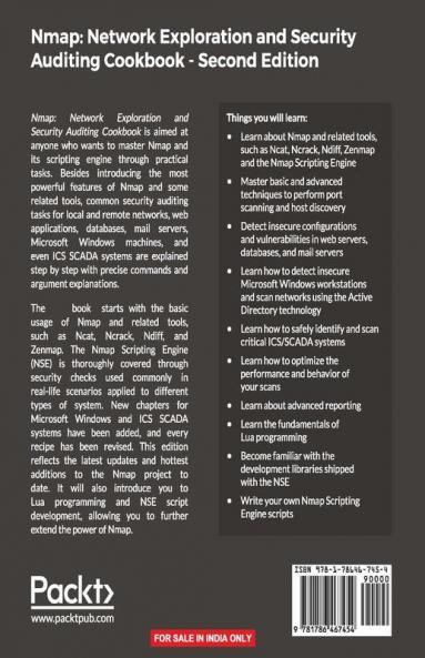 Nmap: Network Exploration and Security Auditing Cookbook - Second Edition