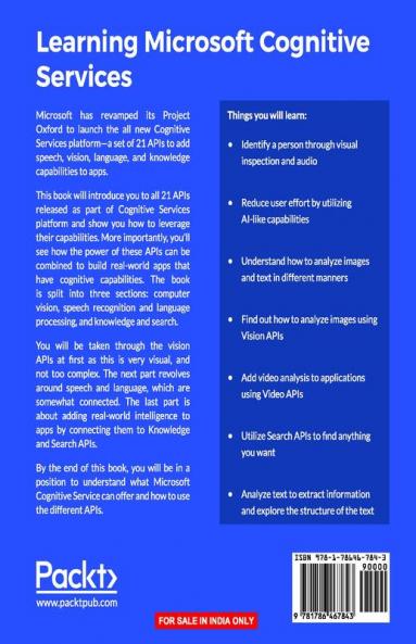 Learning Microsoft Cognitive Services