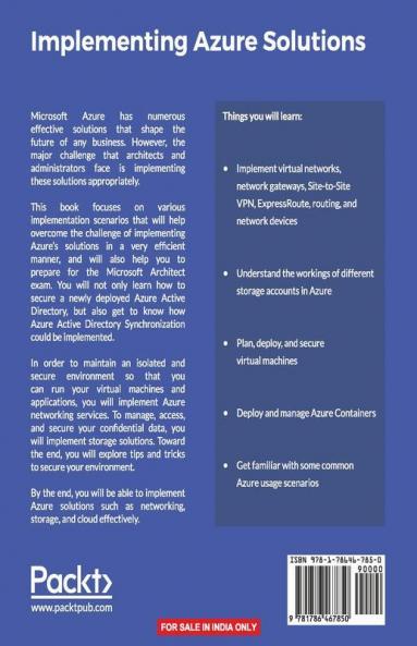 Implementing Azure Solutions