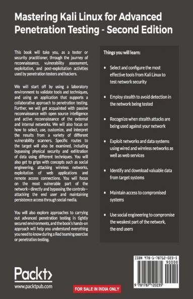 Mastering Kali Linux for Advanced Penetration Testing - Second Edition