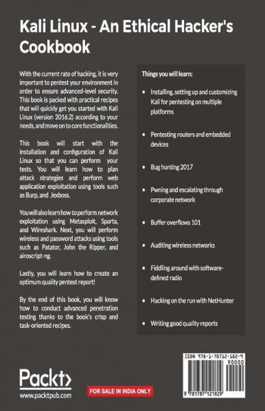 Kali Linux An Ethical Hacker's Cookbook
