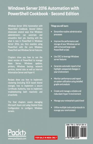 Windows Server 2016 Automation with PowerShell Cookbook - Second Edition