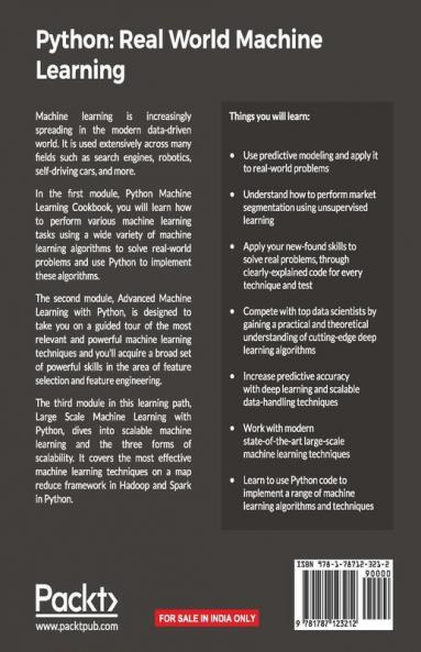 Python: Real World Machine Learning