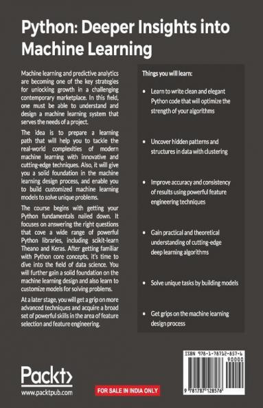 Python: Deeper Insights into Machine Learning