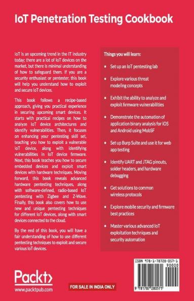 IoT Penetration Testing Cookbook: Identify vulnerabilities and secure your smart devices