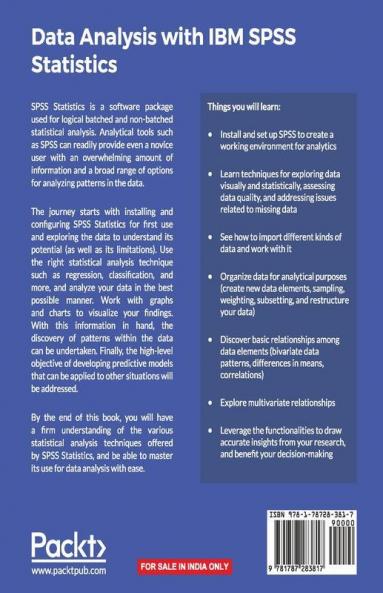 Data Analysis with IBM SPSS Statistics