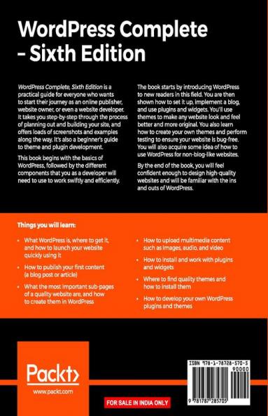 WordPress Complete - Sixth Edition