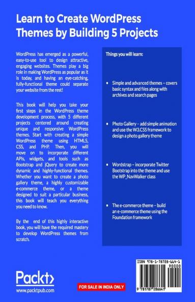 Learn to Create WordPress Themes by Building 5 Projects