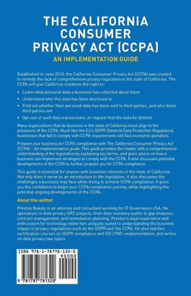 The California Consumer Privacy Act (CCPA)