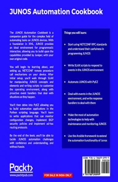 JUNOS Automation Cookbook