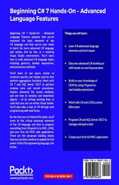 Beginning C# 7 Hands-On - Advanced Language Features