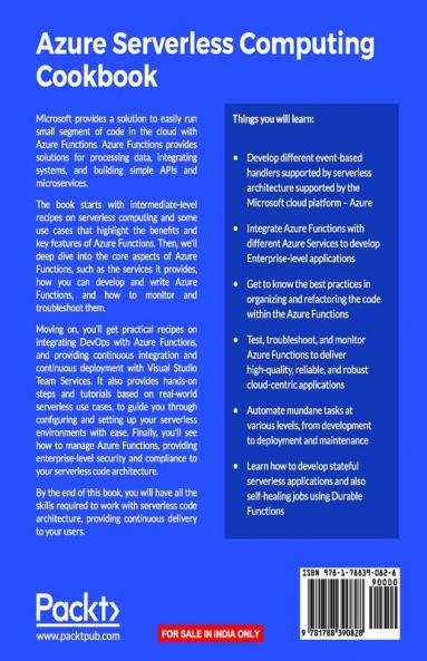 Azure Serverless Computing Cookbook