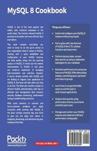 MySQL 8 Cookbook