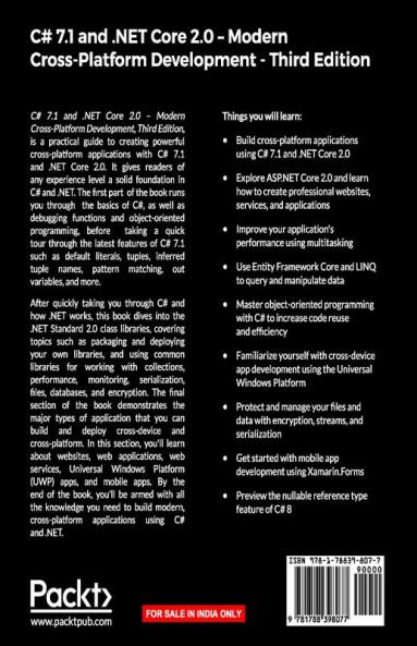 C# 7.1 and .NET Core 2.0 - Modern Cross-Platform Development - Third Edition