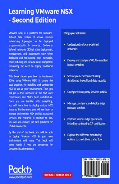 Learning VMware NSX Second Edition