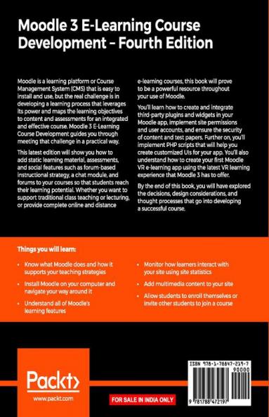 Moodle 3 E-Learning Course Development