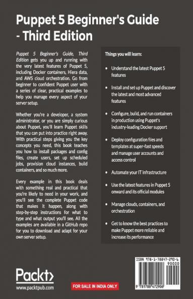 Puppet 5 Beginner's Guide - Third Edition