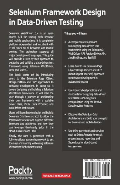 Selenium Framework Design in Data-Driven Testing
