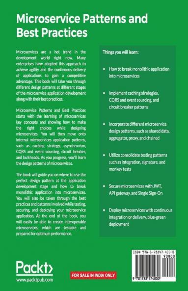 Microservice Patterns and Best Practices