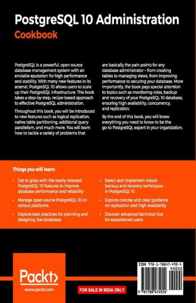 PostgreSQL 10 Administration Cookbook