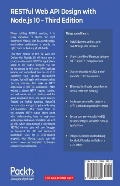 RESTful Web API Design with Node.js 10