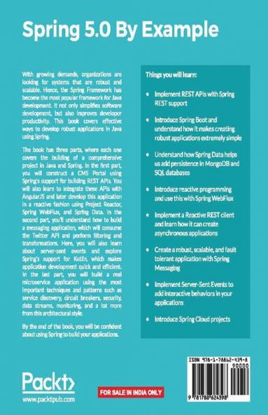 Spring 5.0 By Example