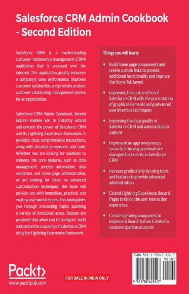 Salesforce CRM Admin Cookbook Second Edition