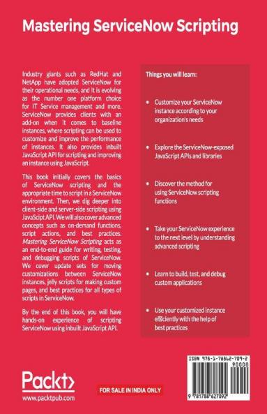 Mastering ServiceNow Scripting