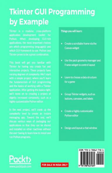 Tkinter GUI Programming by Example