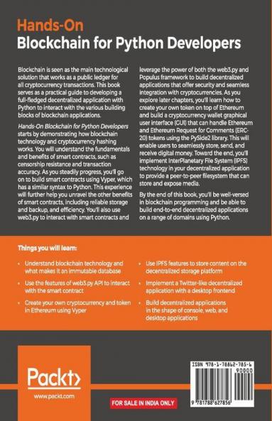 Hands-On Blockchain for Python Developers