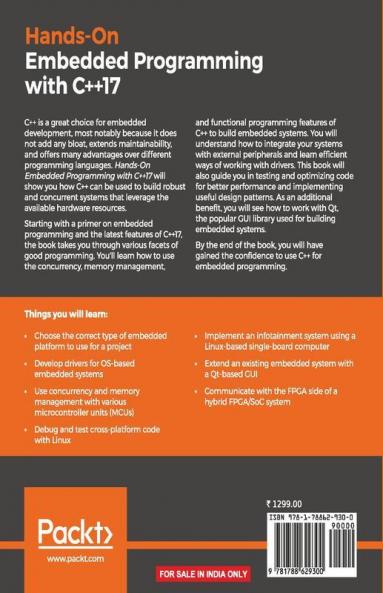 Hands-On Embedded Programming with C++17