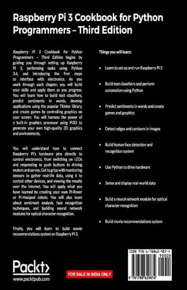 Raspberry Pi 3 Cookbook for Python Programmers