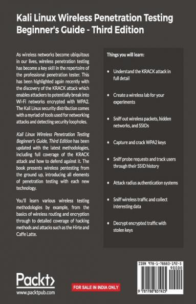 Kali Linux Wireless Penetration Testing Beginner's Guide - Third Edition