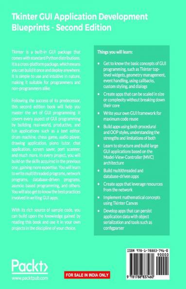 Tkinter GUI Application Development Blueprints Second Edition