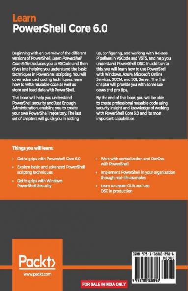 Learn PowerShell Core 6.0