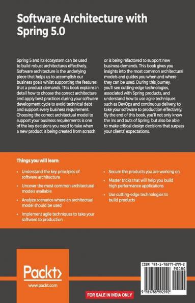 Software Architecture with Spring 5.0