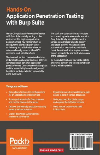 Hands-On Application Penetration Testing with Burp Suite