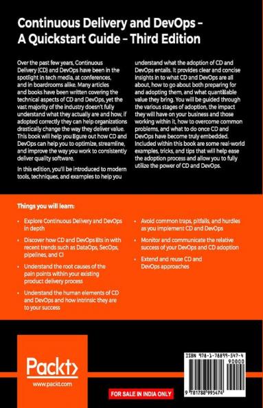 Continuous Delivery and DevOps - A Quickstart Guide - Third Edition