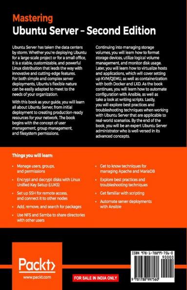Mastering Ubuntu Server - Second Edition
