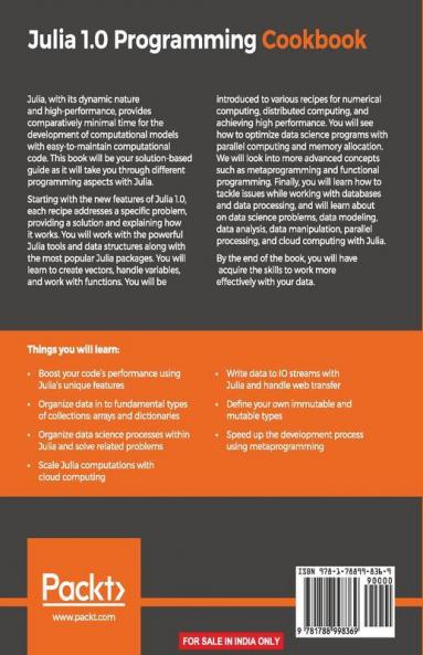 Julia 1.0 Programming Cookbook