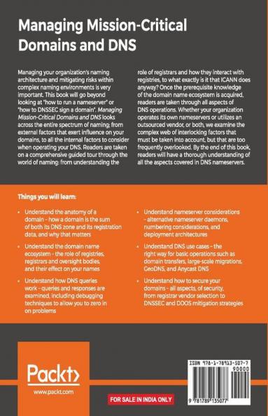 Managing Mission-Critical Domains and DNS