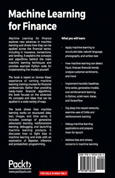 Machine Learning for Finance