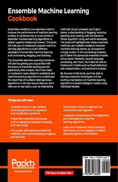 Ensemble Machine Learning Cookbook